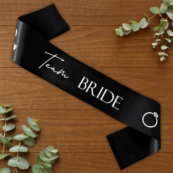 Hen Party Sashes Black and White