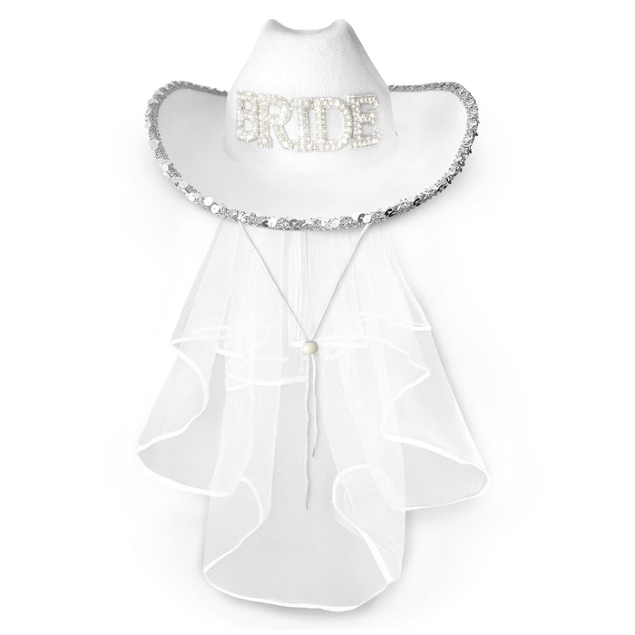 Bride Cowboy Hat Cowgirl Felt Western Hat - Texas Texan Costume Accessories