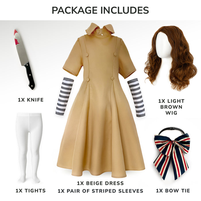 Childrens Kids Girls Robot Doll Fancy Dress Costume