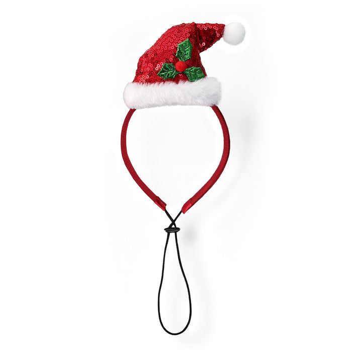 4 Pack Dog Christmas Headband - Small to Large Breeds Antlers Santa Reindeer