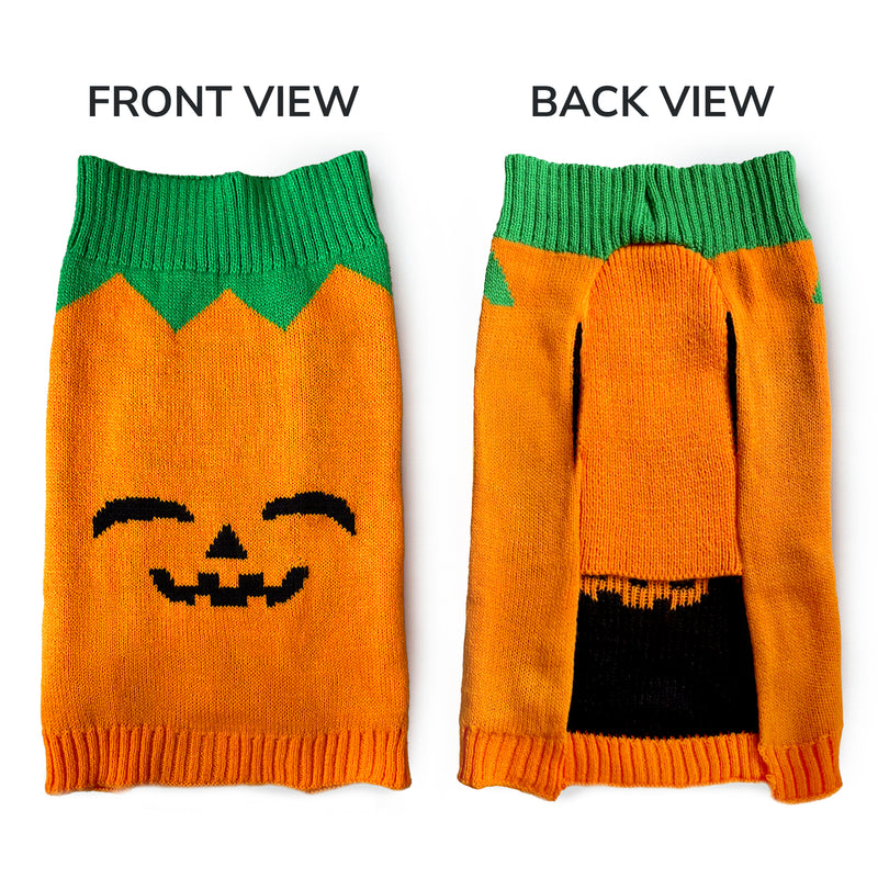 Halloween Dog Jumper Pumpkin Winter Sweater Coat for All Breeds and Sizes