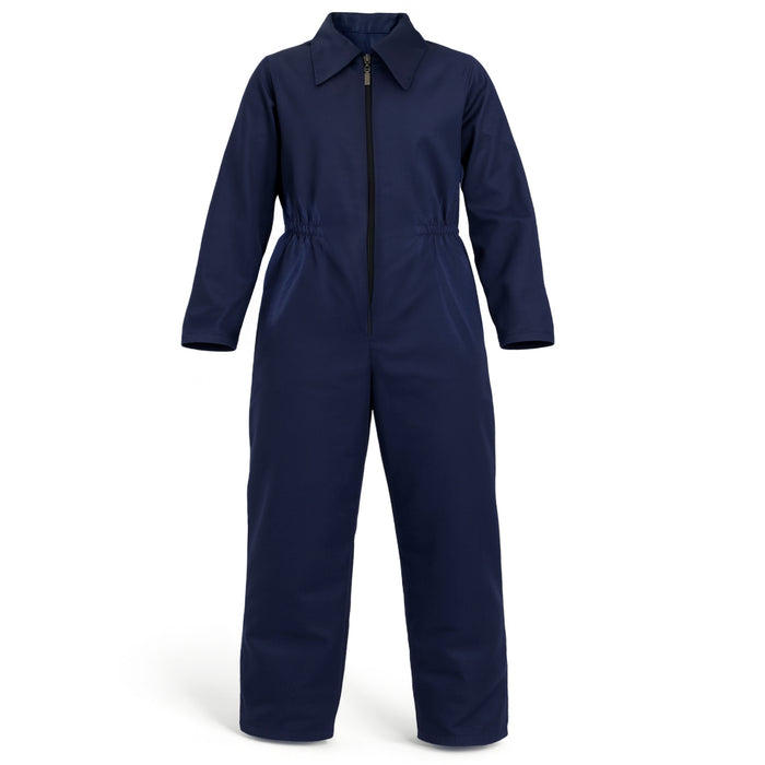 Childrens Kids Boys Girls Navy Boiler Suit, Fake Knife and Blood Fancy Dress Costume 4-12 Years