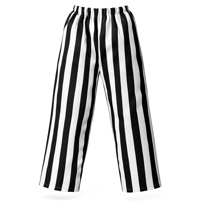 Childrens Kids Crazy Ghost Fancy Dress Costume, Wig & Paint Black White Striped 3-12 Years.