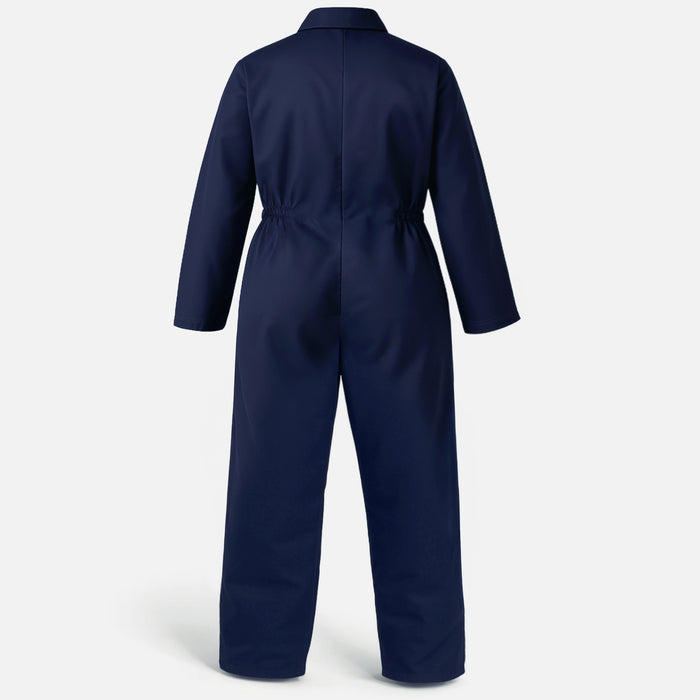 Childrens Kids Boys Girls Navy Boiler Suit, Fake Knife and Blood Fancy Dress Costume 4-12 Years