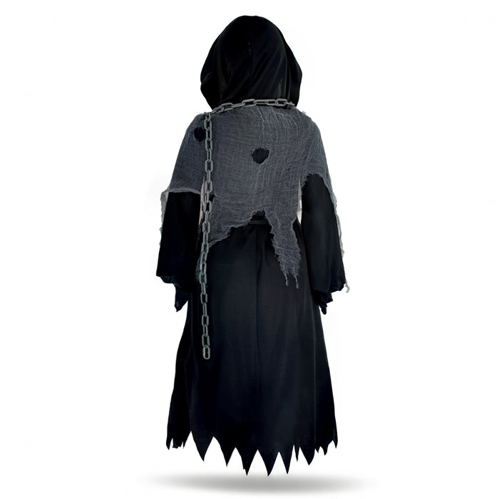 Childrens Kids Boys Girls Glaring Grim Reaper Death Fancy Dress Costume, Eyes and Scythe