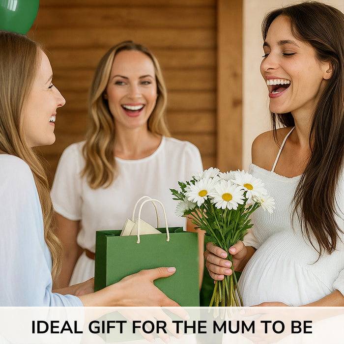 3pc Mum to Be Gifts Set Botanical Mummy & Baby Stuff Bags + Bracelet – Pregnancy Pamper Gift for Baby Shower