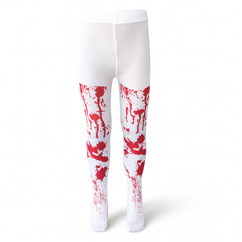 Childrens Kids Girls Zombie Cheerleader Red Fancy Dress Costume Tights and Fake Blood