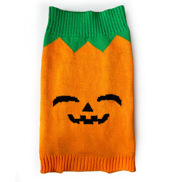 Halloween Dog Jumper Pumpkin Winter Sweater Coat for All Breeds and Sizes