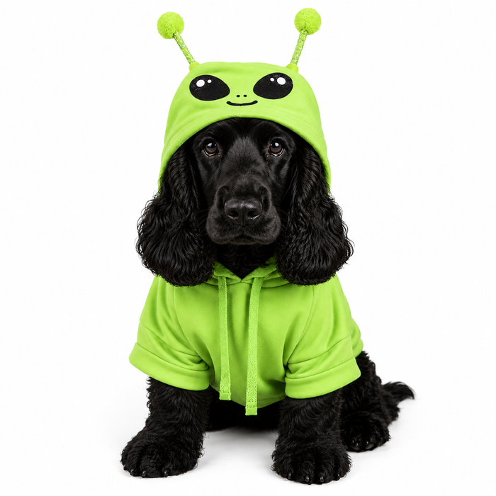 Halloween Dog Jumper Alien UFO Hoodie Sweater Coat for All Breeds and Sizes S to 5XL