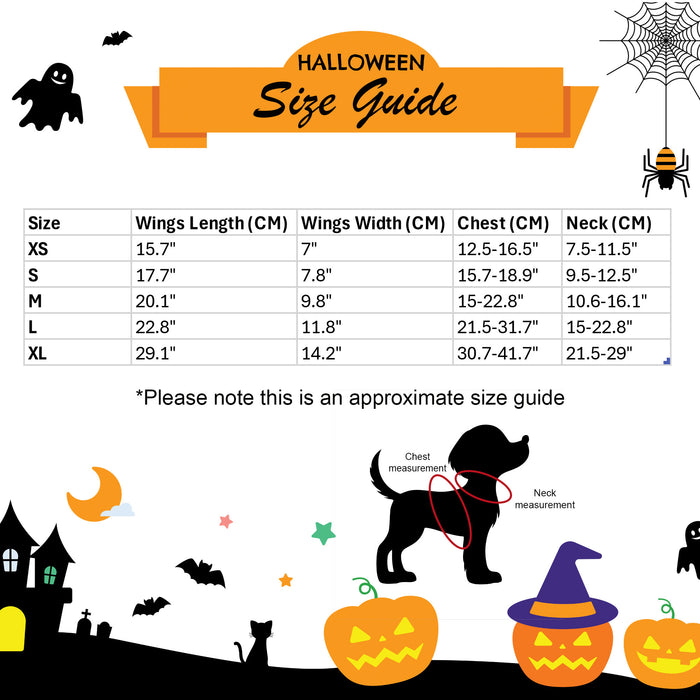 Halloween Dog Cat Bat Wings for All Breeds and Sizes