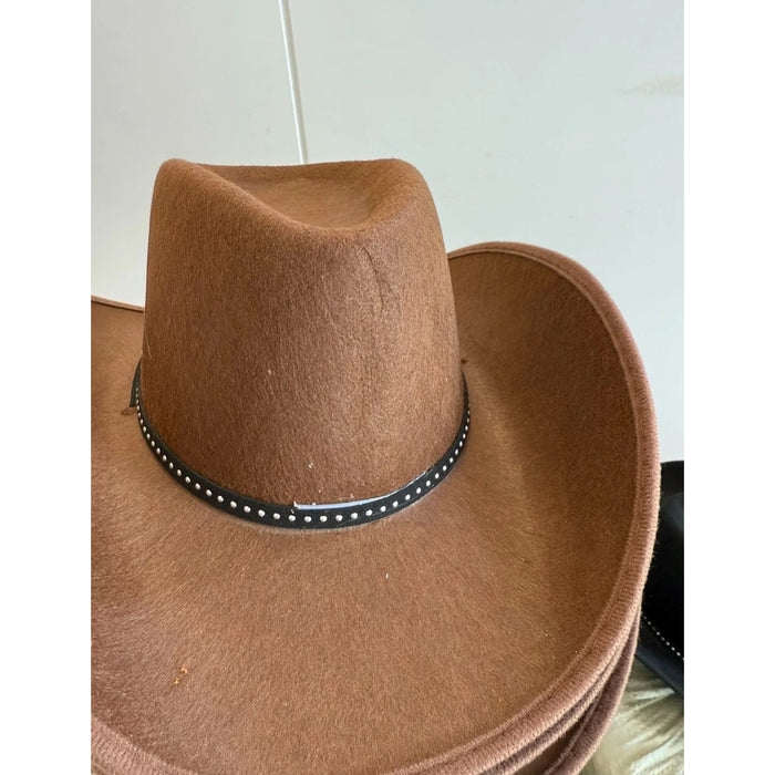 New with Defects - Cowboy Hat - Brown - (50pcs) £1.25 each + VAT