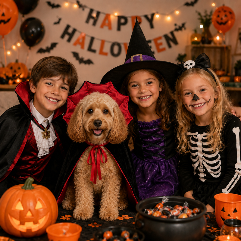 Halloween Pet Vampire Cape for Cats and Dogs, All Breeds and Sizes XS to 2XL