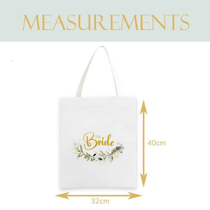 The Bride Tote Bag Botanical Floral