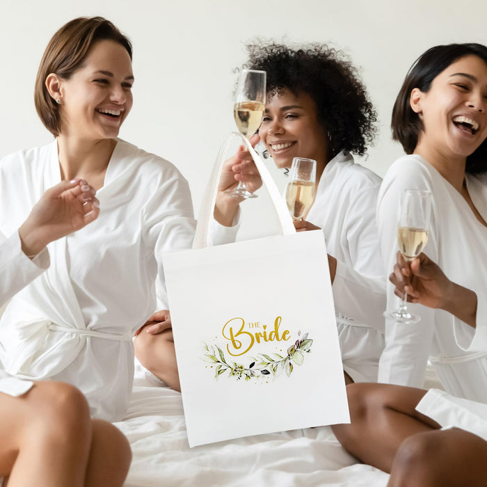 The Bride Tote Bag Botanical Floral