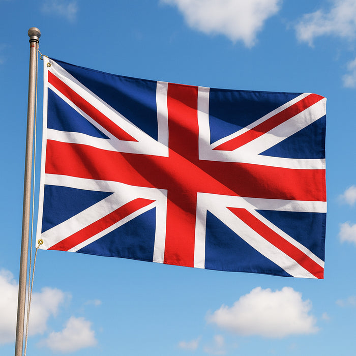 Pack of 12 - Union Jack Flag 3ft x2ft 100% Polyester with Metal Eyelets