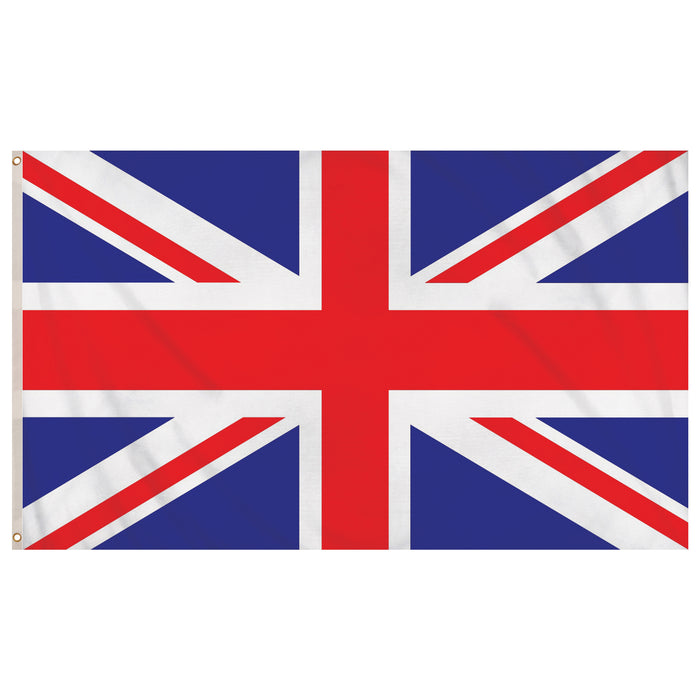 Pack of 12 - Union Jack Flag 3ft x2ft 100% Polyester with Metal Eyelets