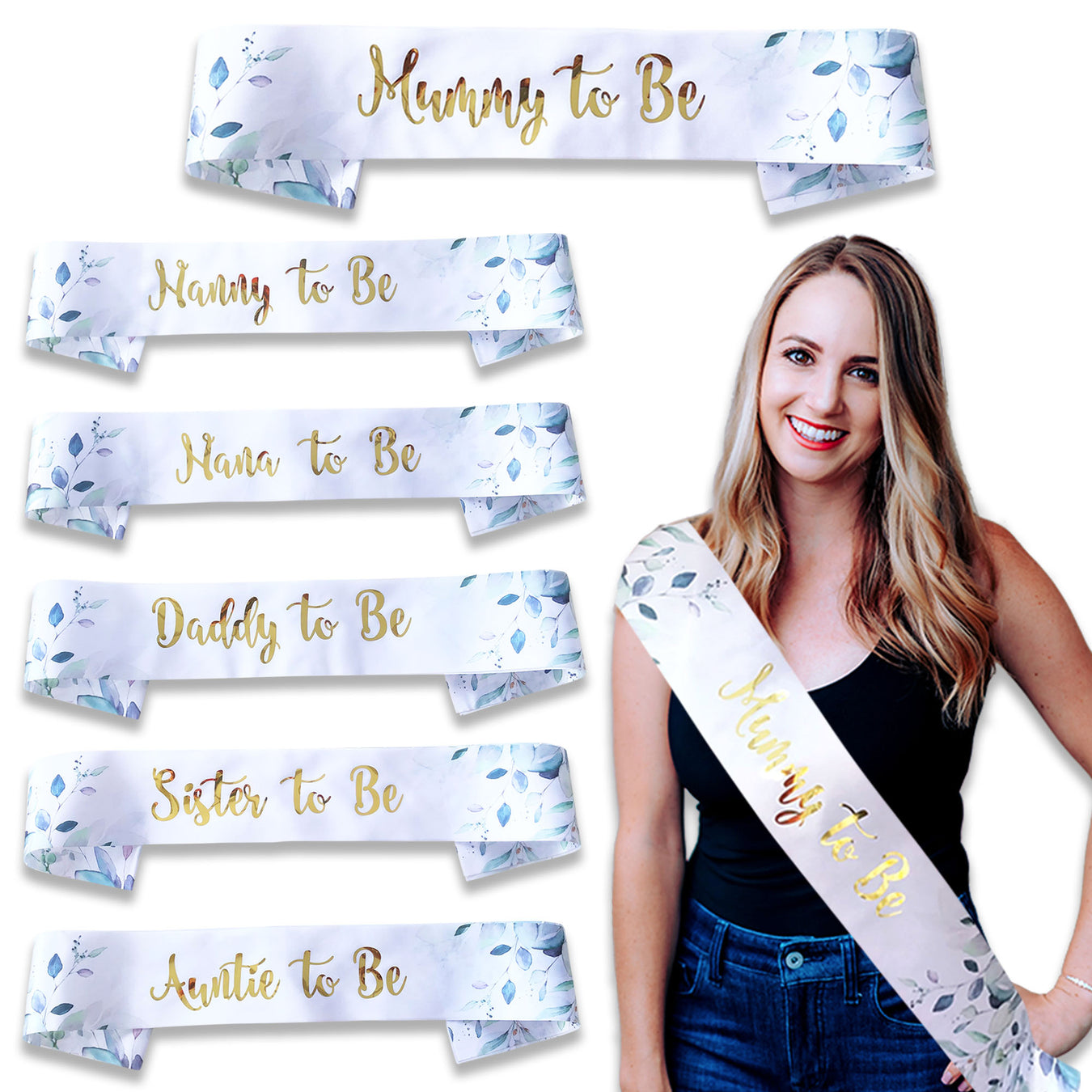 Baby Shower Tiaras and Sashes