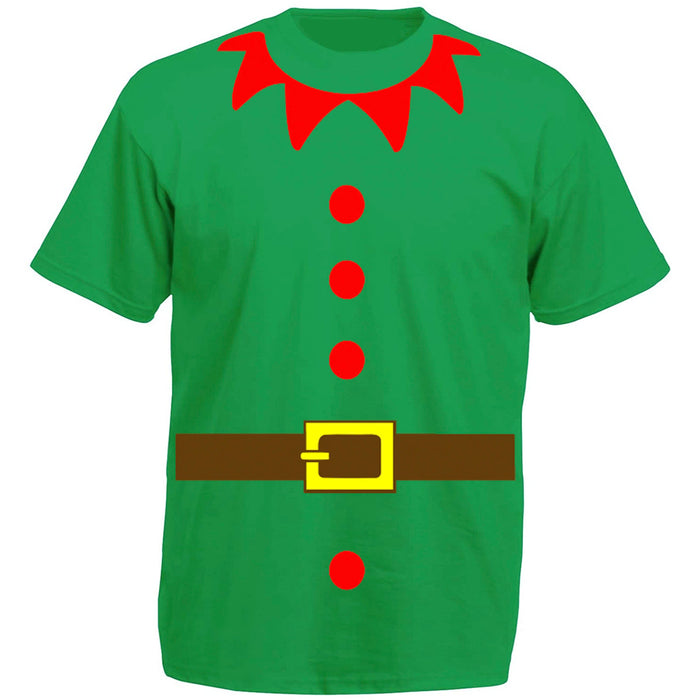 Unisex Mens Ladies Christmas Elf T Shirt and Hat